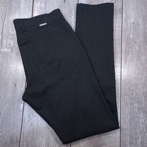 Alberto Pipe Pants Men 34x36 Black Two-Tone Ceramica Regular Slim Fit Trousers